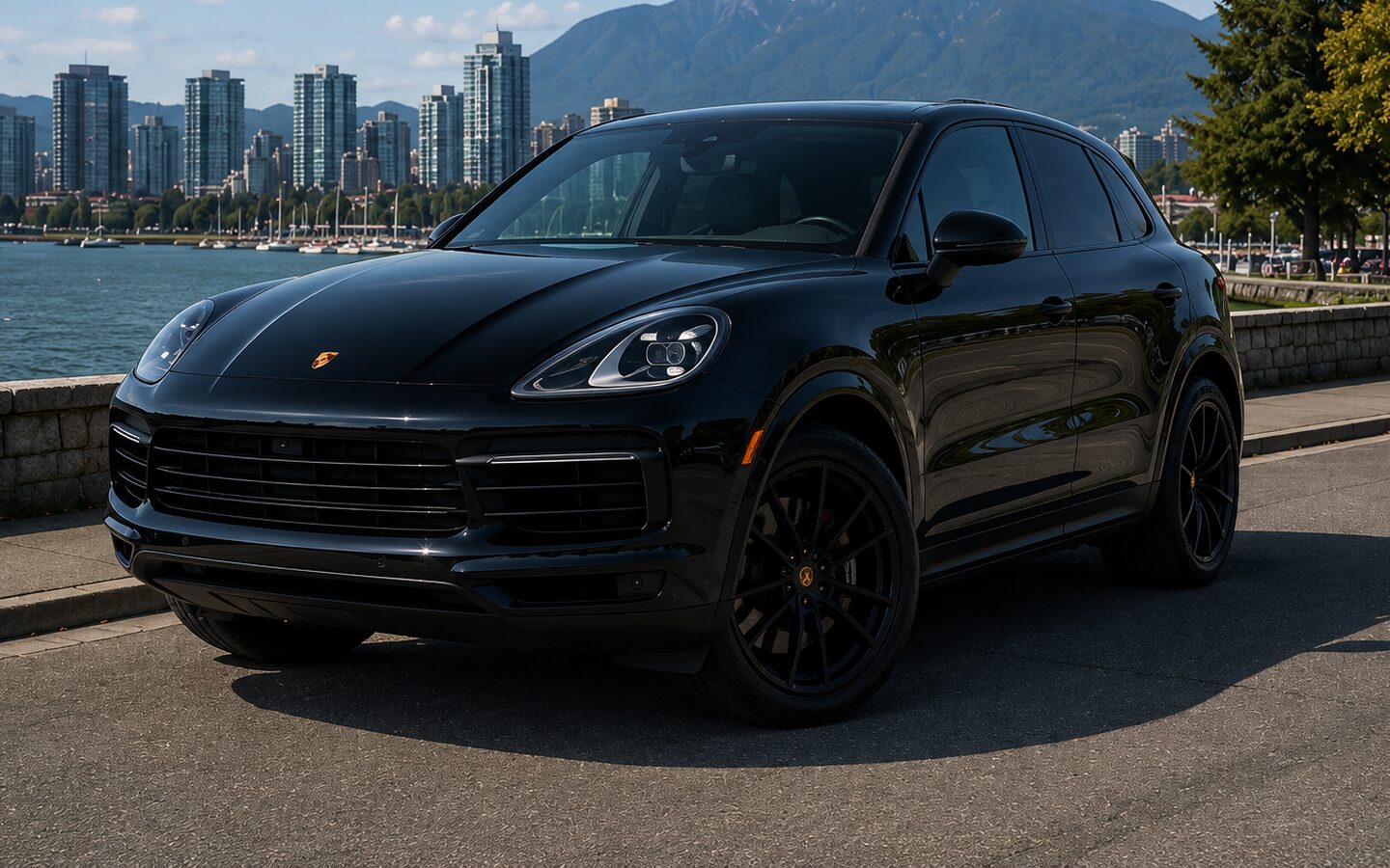 2021 Porsche Cayenne in black